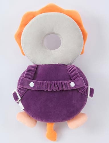 Feidoog Baby Head Protector Cushion Backpack with 3 Baby Knee Pads for Walking & Crawling,Purple Devil - Image 5