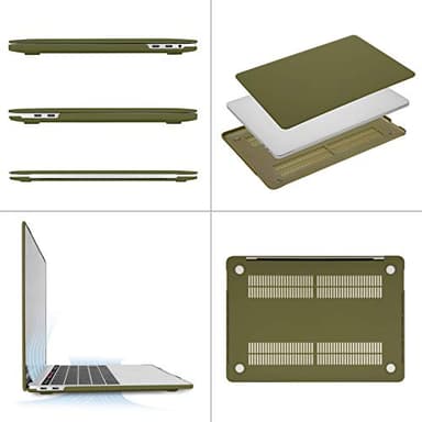 MOSISO Compatible with MacBook Pro 13 inch Case M2 2025, 2024, 2023, 2022-2016 A2338 M1 A2251 A2289 A2159 A1989 A1708 A1706, Plastic Hard Shell&Keyboard Cover&Screen Film&Storage Bag, Capulet Olive - Image 5