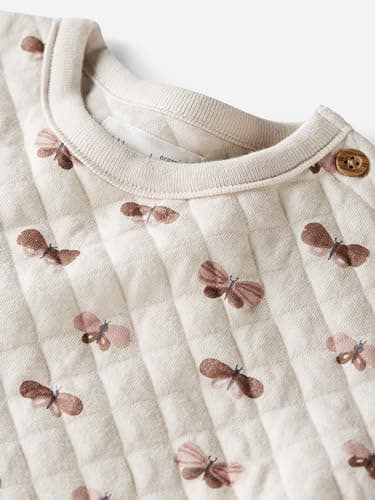little planet by carter's unisex-baby 2-Piece Set Made With Organic Cotton, Brown Butterflies, 12M - Image 3