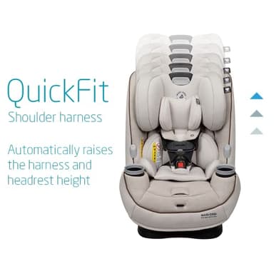 Maxi-Cosi Pria Max All-in-One Convertible Car Seat, Rear Facing Car Seat (4-40 lbs), Forward Facing Car Seat (22-65 lbs), High Back Booster Seat (40-100 lbs), Pure COSI, Desert Wonder - Image 2