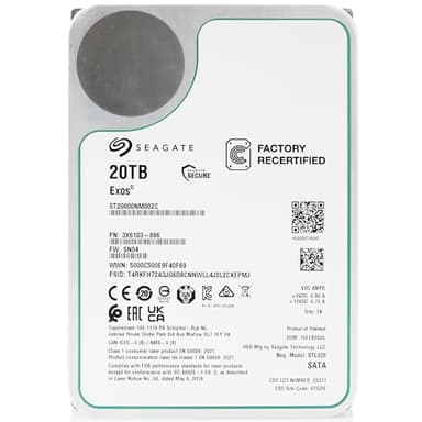 Seagate Exos 20TB 7.2K RPM SATA 6Gb/s 3.5in Enterprise HDD ST20000NM002C (Renewed) - Image 2