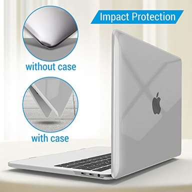 IBENZER Compatible with 2025 2024 M2 MacBook Pro 13 Inch Case 2025-2016 M1 A2338 A2289 A2251 A2159 A1989 A1706 A1708, Hard Shell Case & Keyboard Cover for Mac Pro 13, Crystal Clear, T13CYCL+1A - Image 8