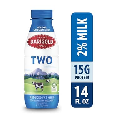 Darigold Milk 2 Percent, Reduced Fat Shelf Stable Milk with 12 Essential Nutrients, 15g Protein, rsBT Free - 14oz, 12 Pack (Two Percent) - Image 3