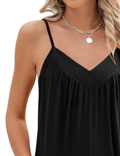 Rompers for Women Summer One Piece Jumpsuit 2025 Fashion Comfy Clothes Overall Shorts with Pockets(Black,Medium) - Image 5
