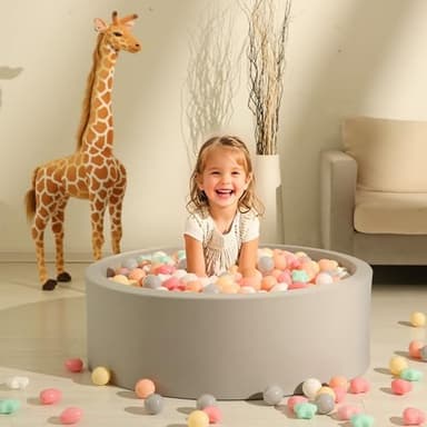 GOGOSO Ball Pit Balls,Plastics Balls for Ball Pit, Stars Hearts Shape for PastelBall for Toddlers Kids - Image 3