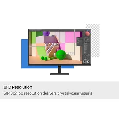 Samsung 37-inch ViewFinity S8 (S80UD) 4K UHD HDR10 High Resolution Monitor, USB-C, Height Adjustable Ergonomic Stand, Built-in KVM Switch, Advanced Eye Care, LS37D800UANXZA, 2025 - Image 5