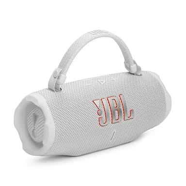 JBL Charge 6 - Portable Waterproof & Drop-Proof Bluetooth Speaker, Bold Pro Sound with AI Sound Boost (White) (Renewed) - Image 2