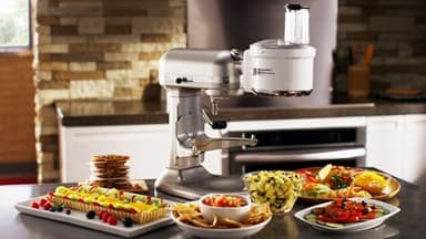 KitchenAid Food Processor Attachment - KSM1FPA, White - Image 4