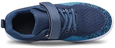 MURDESOT Kids Shoes Toddler Boys Girls Athletic Running Sports Strap Sneakers for Toddler/Little Kid/Big Kid 2 BlueWhite - Image 5