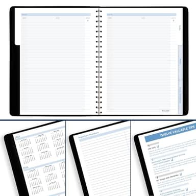 AT-A-GLANCE 2025 Appointment Book Planner, Weekly, 8" x 11", Large, The Action Planner, Black (70EP010525) - Image 7