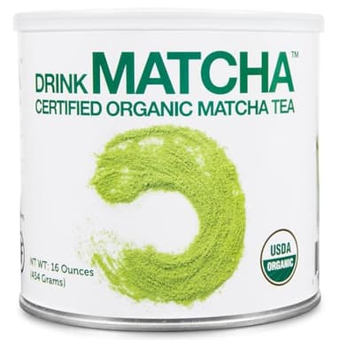 DrinkMatcha Organic Matcha Green Tea Powder 1 LB 100% Pure Matcha | Nothing Added | Perfect for Lattes, Smoothies, Baking (16 Ounce) - Image 1