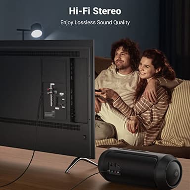 UGREEN 3.5mm to RCA Cable, 6.6FT RCA Male to Aux Audio Adapter HiFi Sound Headphone Jack Adapter Metal Shell Y Splitter Auxiliary Cord 1/8 Connector for Phone Speaker MP3 Tablet HDTV - Image 2