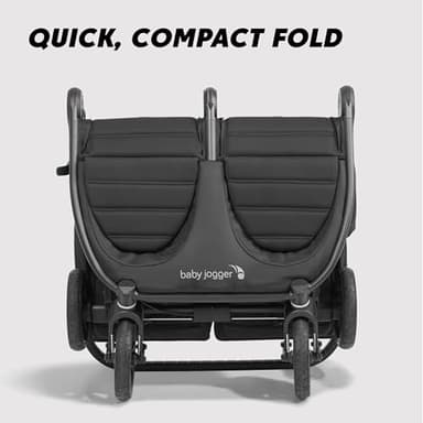 Baby Jogger City Mini GT2 All-Terrain Double Stroller Jet Black Perfect for Newborn and Toddler Compatible with Britax Cybex Graco and Maxi Cosi Infant Car Seats - Image 6