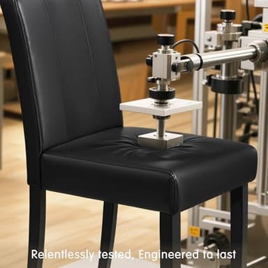 SyMax Dining Chairs Set of 2, Faux Leather Parson Dining Room Chairs, Modern High-End Kitchen Side Chairs for Bedroom, Living Room, Black (No Table) - Image 8