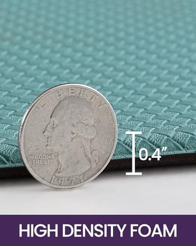 DEXI Kitchen Floor Mats Cushioned Anti Fatigue, 17x95, Long Standing Runner Rug Waterproof, Comfort Memory Foam Padded for Front Sink Laundry, Turquoise - Image 4