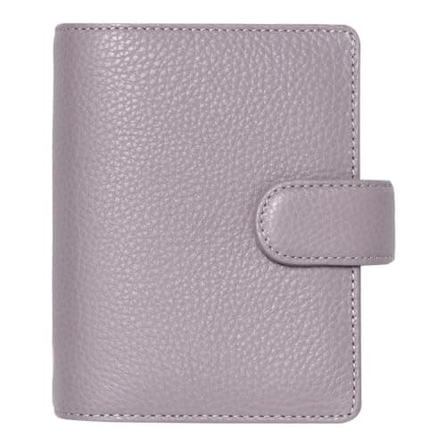Filofax Norfolk Organizer, Pocket Size, Lavender - Soft, Full-Grain Leather, Six Rings, Week-to-View Calendar Diary, Multilingual, 2025 (C022638-25) - Image 1