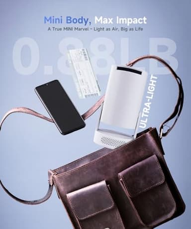 Magcubic Mini Projector with WiFi 6 and Bluetooth 5.4, Portable Projector 4K support, 5w Soundbase Speaker, Auto Vertical Keystone 180°Rotatable Smart Proyector for Movie Home Outdoor HY300Pro+ - Image 7