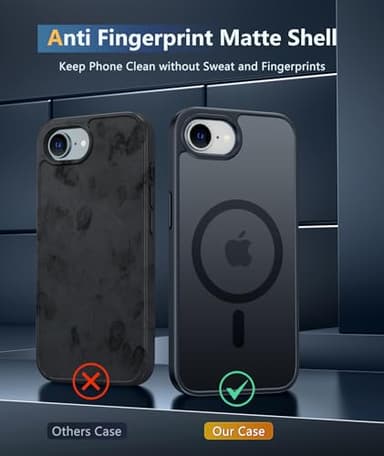 FNTCASE for iPhone 16e Phone Case: iPhone 16E 2025 Magnetic Matte Military Grade Drop Protection Phone Cover | Slim Anti-Slip Durable Shockproof Cases - Image 4