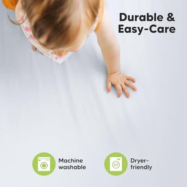 KeaBabies 2-Pack Organic Crib Sheets for Boys, Girls - 52x28 Fitted Crib Mattress Sheet Neutral, Breathable Jersey Cotton Cover for Baby Bed, Toddler Mattress, Soft & Cute Prints (Cove) - Image 7