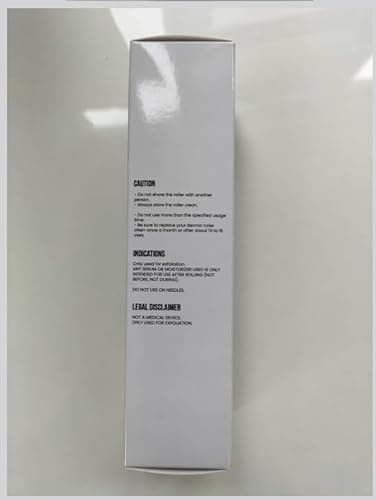 ROSELYNBOUTIQUE Derma Roller for Hair Beard Facial Skin Face 540 Microneedles At-Home Beauty Instrument White Holiday Gift for Men Women - Image 9