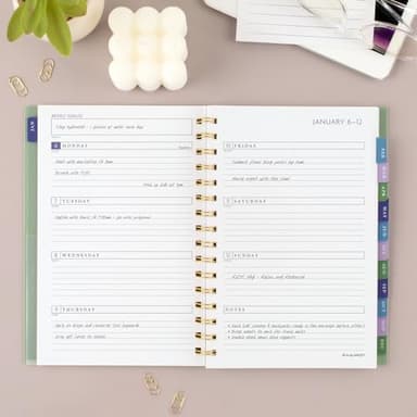 AT-A-GLANCE 2025 Planner, Weekly & Monthly, 5-1/2" x 8-1/2" Small, Badge, Tile (1722T-200-25) - Image 2