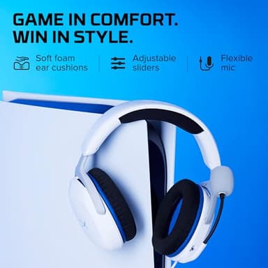 HyperX Cloud Stinger 2 Core - Gaming Headset for Playstation, Lightweight Over-Ear Headset with mic, Swivel-to-Mute Function, 40mm Drivers - White - Image 5