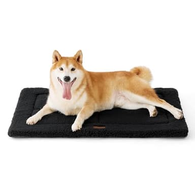 Bedsure Washable Dog Crate Bed for Large Dogs, Soft Foam Floor Pet Mat, Versatile Lightweight Pet Crate Pad for Cages - Image 1
