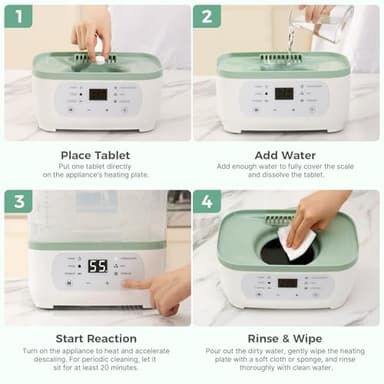 Momcozy Official Descaling Tablets, Compatible KleanPal Pro Baby Bottle Washer, Descaler for Milk & Limescale Removal, 30 Count - Image 6