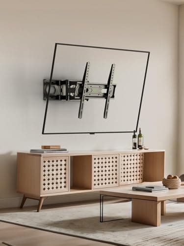 USX MOUNT TV Wall Mount for 32-65 inch Flat Screen/LED/4K up to 110lbs, Full Motion TV Mount Bracket with Swivel & Tilt Articulating Dual Arms, Max VESA 400x400mm, Fits 12/16" Wood Studs - Image 7