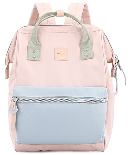 himawari Laptop Backpack for Women&Men Travel Backpack With USB Charging Port Large Business Bag Water Resistant College Bag Computer Bag Doctor Bag (1881-Pink/blue, Regular) - Image 1