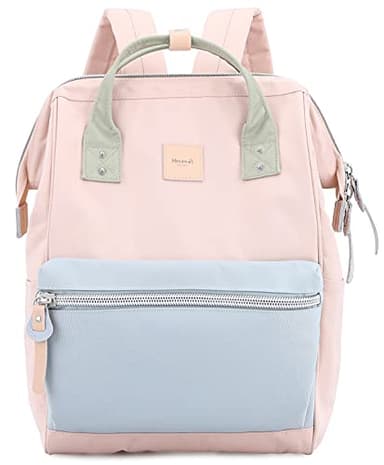 himawari Laptop Backpack for Women&Men Travel Backpack With USB Charging Port Large Business Bag Water Resistant College Bag Computer Bag Doctor Bag (1881-Pink/blue, Regular) - Image 1