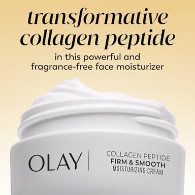 Olay Collagen Peptide Face Moisturizer, Firm & Smooth Cream -Fragrance-Free - Hydrating, Firming, Anti-Aging, Anti-Wrinkle, Firming, Smoothing - Recyclable Sustainable Eco Jar, Non-Greasy, 2 Oz - Image 8