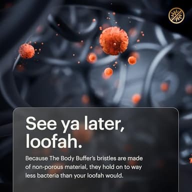 MANSCAPED® The Body Buffer Premium Silicone Scrubber for Nourishing, Cleaning & Exfoliating Your Skin - Lather Boosting Bristles with Ergonomic No-Slip Handle, Long-Lasting & Easy to Clean (1-Pack) - Image 6