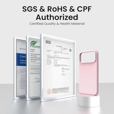 ORNARTO Compatible with iPhone 17 Pro Max Case 6.9", Slim Liquid Silicone 3 Layers Soft Gel Rubber Shockproof Protective Cover with Anti-Scratch Microfiber Lining-Chalk Pink - Image 7