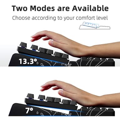 Ospelelf Wrist Support With Keyboard Stand, Comfy Ergonomic Riser Holder for Office Home - Image 4