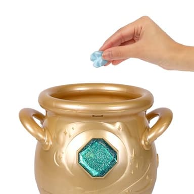 Magic Mixies - Magical Real Misting Gold Cauldron with 8 Inch Non-Electronic Plush Toy. Follow The Spell Book Add The Magic Ingredients. Who Will You Magically Create? - Image 4