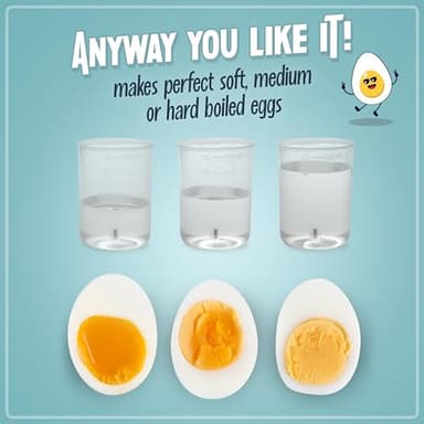 Nostalgia Retro Electric Large Hard-Boiled Egg Cooker, 7 Capacity, Poached, Scrambled, Omelets, Whites, Sandwiches, for Keto & Low-Carb Diets, Aqua - Image 6