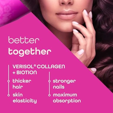 Zena Nutrition Liquid Collagen Peptides and Biotin, 2500mg Verisol Bioactive Collagen Peptides, 5000mcg Biotin, Hair, Skin, Nail Supplement for Women and Men, Mixed Berry, 60 Servings, 20.3 fl oz - Image 3