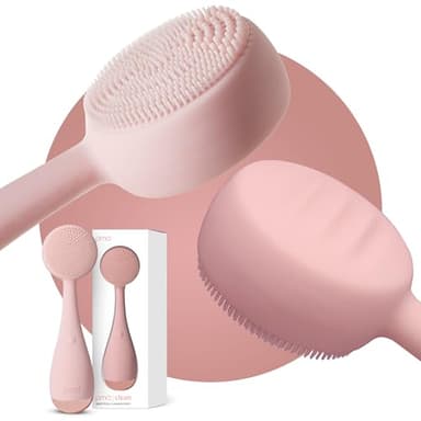 PMD Beauty: Electric Facial Cleansing Brush - Smart Facial Device with Silicone Brush & Anti-Aging Massager, Blush - Image 1
