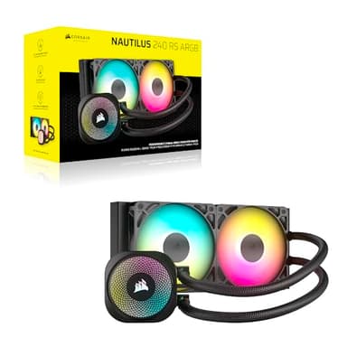 CORSAIR Nautilus 240 RS ARGB Liquid CPU Cooler – 240mm AIO – Low-Noise – Direct Motherboard Connection – Daisy-Chain – Intel LGA 1851/1700, AMD AM5/AM4 – 2X RS120 ARGB Fans Included – Black - Image 9