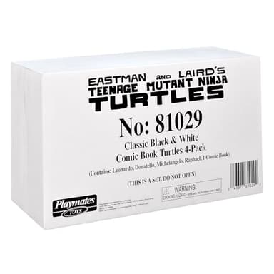 Teenage Mutant Ninja Turtles: Black and White Comic Book Figures with Comic Book by Playmates Toys - Image 10