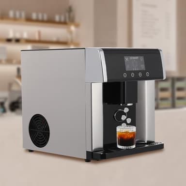 2-in-1 Ice Maker & Cold Water Dispenser, Countertop Portable Ice Machine with Fast 10 Cubes in 8-12 Minutes Ice Production, Self-Cleaning, and Touch Control - Image 4