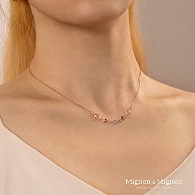 Custom Birthstone Necklace for Women, Family Jewelry Gift for Moms, Kids, and Grandmas -BSN-MC - Image 8
