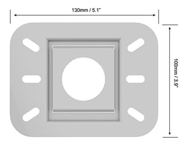 QualGear PRB-717-Wht Ceiling Mount Projector Accessory - Image 8