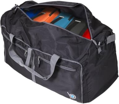 Bago Large Foldable Duffel Bags for Traveling Women & Men - 80L Packable Duffle Bag for Travel with Shoe Compartment - Water Repellant, Heavy Duty, Lightweight Folding & Collapsible (SnowDepPurple) - Image 11