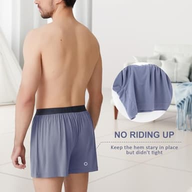 BAMBOO COOL Mens Boxer Shorts Underwear Soft Comfortable Breathable Knit Boxers Short for Men (5 Pack), XX-Large - Image 4
