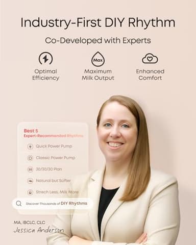 eufy Security Heated Breast Pump Hands-Free E20, Wearable with Innovative HeatFlow, 3 Heat Levels, Optimized Rhythm via App, Hospital-Grade Suction, Leakproof, Ultra-Slim and Quiet for in-Bra Use - Image 3