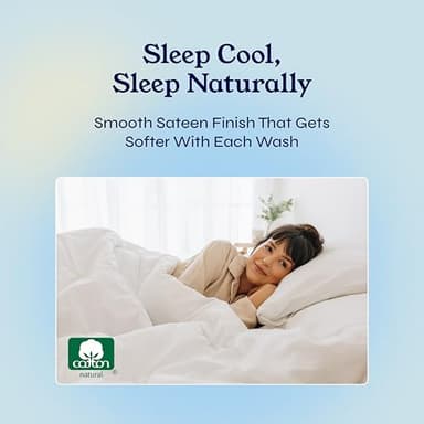 California Design Den Full Size Bed Sheets Set - Soft 400 Thread Count Sateen, Natural 100% Cotton Sheets Full Size Bed Set, Deep Pockets for a Snug Fit, Durable Bedding - White - Image 2