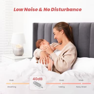 Saglve Breast Pump Hands Free,Wearable Breast Pumps Portable,Electric Breastfeeding Milk Pump with 4 Modes&12 Levels,300mmHg Comfortable Suction,Discreet&Leak-Proof Design-27mm Shield,21/24mm Flange - Image 4