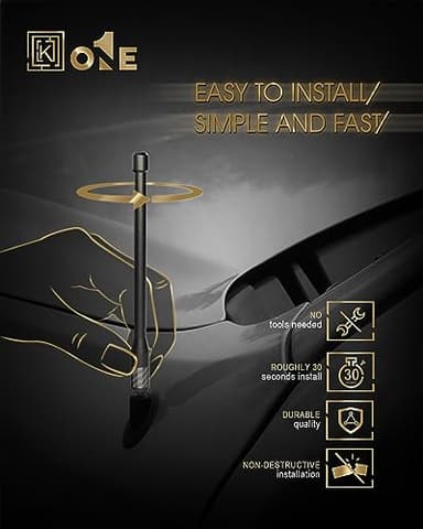 KEYO1E New Carbon Fiber Antenna Compatible with 2006-2026 Chevy Silverado 2500/7.9 Inches Flexible Sturdy Rubber Antenna Replacement/Internal Copper Coil for Enhanced Reception - Image 7